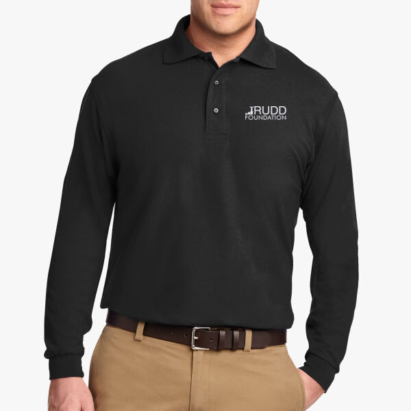 Port Authority Silk Touch Long Sleeve Polo Mens Thumbnail