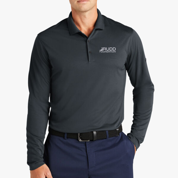 Nike Dri-FIT Micro Pique LS Polo Mens Thumbnail