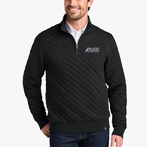 Brooks Brothers Diamond Quilt 1/4 zip Mens Thumbnail
